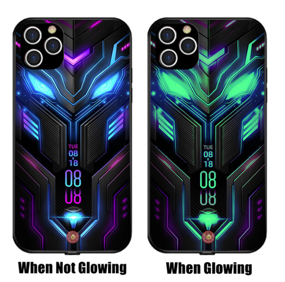 Battle Armor  Intelligent Voice Control luminous iPhone Case, Model: Iphone14 pro max, Color: 0112