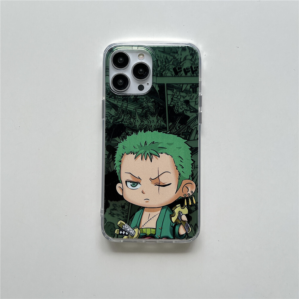 Cartoon Pirate Electroplated Silver Mobile Phone Case