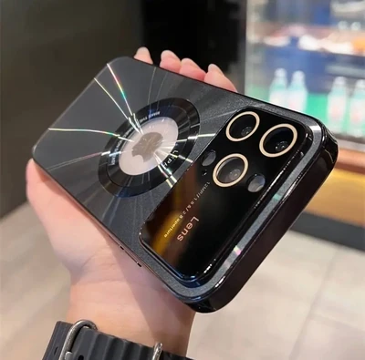 AG Metallic Color with Big Window Lens iPhone case