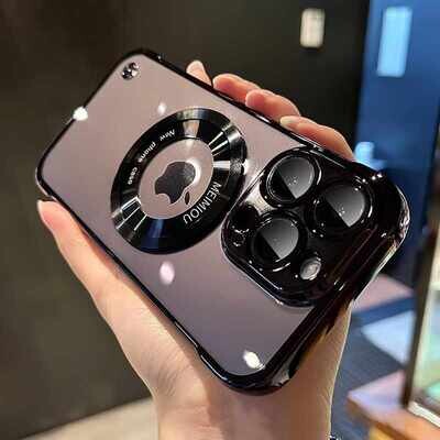 Borderless PC Electroplating Magnetic Suction Dew Label Ultra-thin iPhone Case