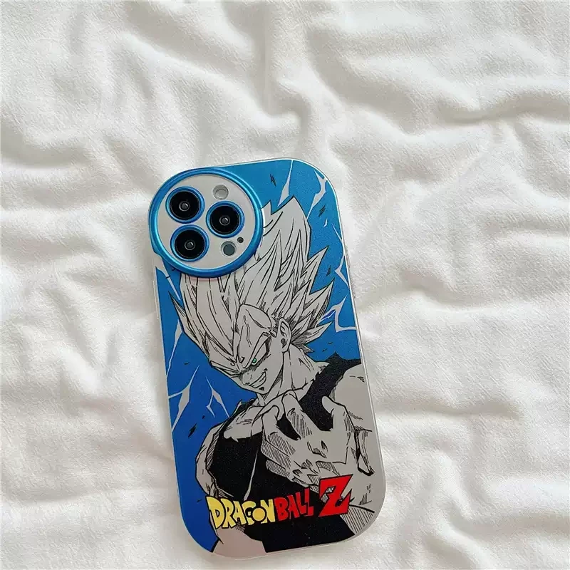 Cool Kakaro Attendant Laser Design iPhone Case, Model: iPhone 14 Pro Max, Color: Goku Blue
