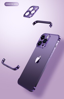 Aluminum Alloy Camera Protection Four Corners Anti-fall Heat Dissipation iPhone Case