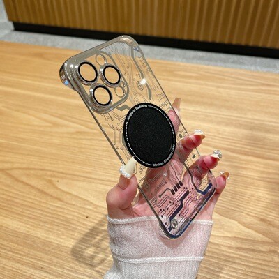 Borderless Circuit Board Magnetic Suction Heat Dissipation Without Frame Transparent Hard Protective Case