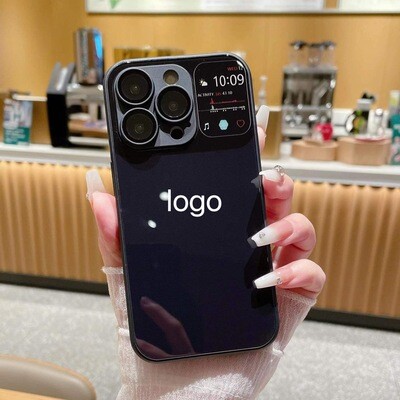 Liquid Metal Paint Large Window AG Glass All-inclusive Lens IPhone Case