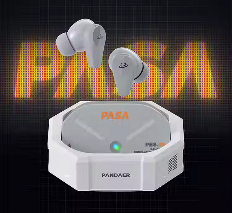 PANDAER PASA Bluetooth Gaming SONGX White Aerospace Design Wireless Charging Dynamic Headphone, Color: White