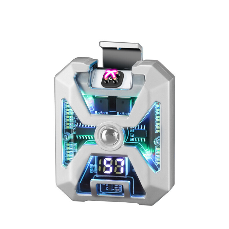New Mech Wind Double Arc Rechargeable Lighter Outdoor Glare Lighting Windproof Electronic Lighter