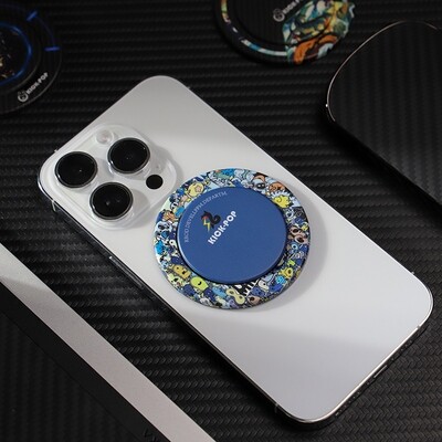 KICKPOP Magnetic Suction Phone Ring Buckle Bracket Ultra-thin Mini MagSafe For Iphone Car Cartoon