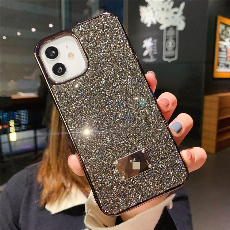 Rhinestone Star Diamond Electroplating iPhone Case., Color: Star diamond-black, Model: Iphone 14promax