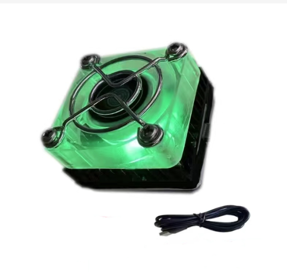 Mini Semiconductor Mobile Phone Cooler Fan Air-Cooled Cooler Game USB Powered Radiator Heat Sink for IPhone/Samsung/Xiaomi, Color: Colorful version