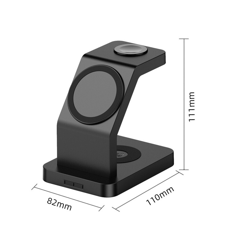 Apple Mobile Phone Magnetic Three-in-one Wireless Charger Vertical Bracket