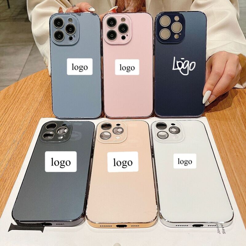 Electroplating Pc Matte With Glass Lens Film All-inclusive iPhone Case