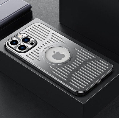 Metal Mesh MagSafe Hollow Cooling Protective iPhone Case