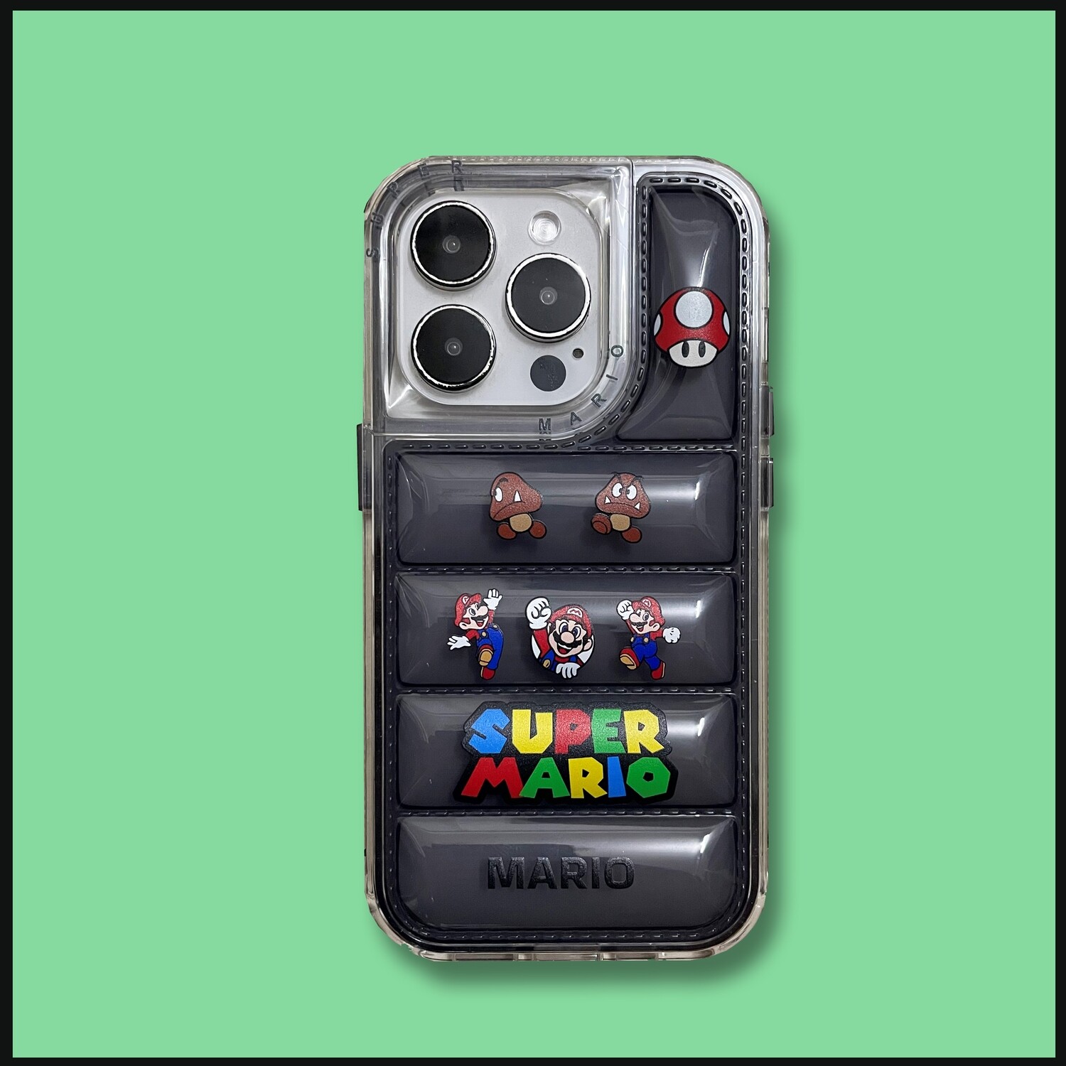 2 in 1 Air Vest Anti-fall All-inclusive Straight Edge Hard Bottom iPhone Case, Model: iPhone 15 Pro Max