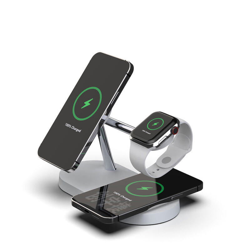 Five-in-one Wireless Charger With Night Light Suitable For Iwatch, Apple Mobile Phone, Airpods Wireless Charging