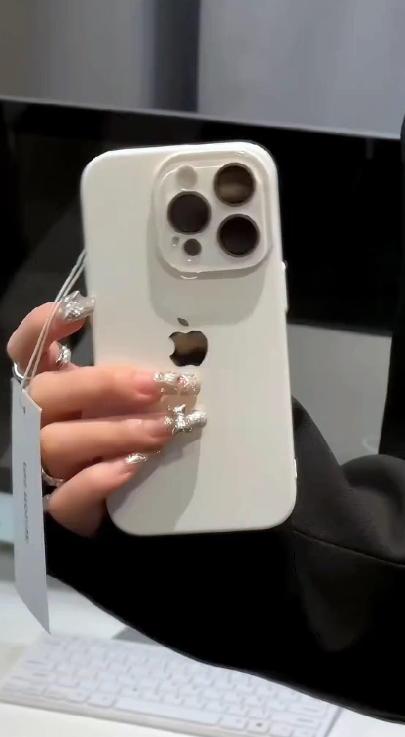 Crystal Lens Film, Matte PC Skin Feel,  Anti-scratch iPhone 15 Case (logo Optional)