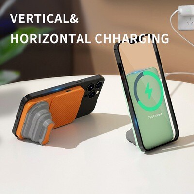 New Foldable Wireless Charger Stand For Apple 12/13/14/15 Strong Magnetic also works on Android, Universal Stand