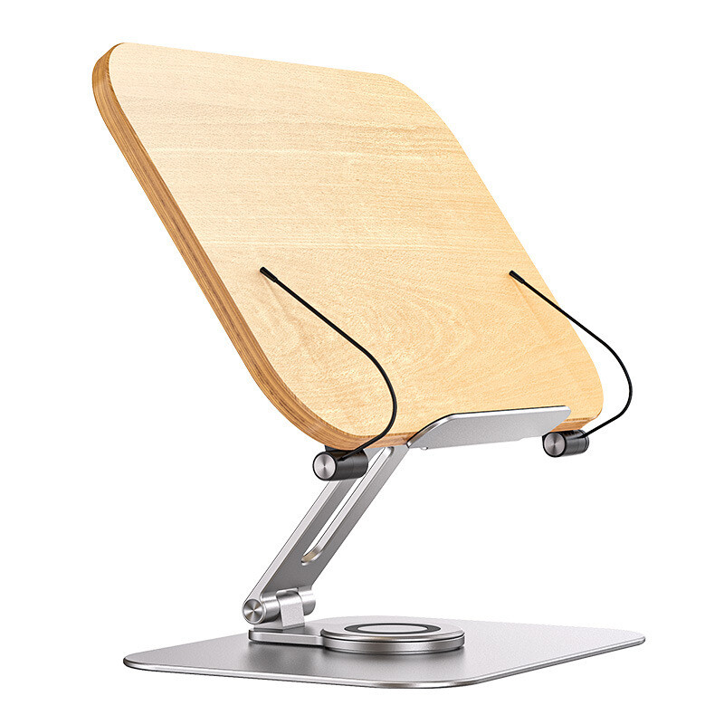 New 360 Rotating Desktop Tablet Stand, Reading Rack Multi-functional Liftable Student Reading Bookshelf