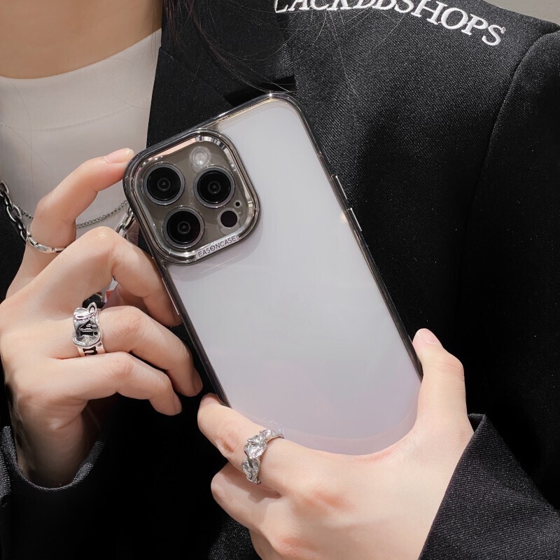 High-Transparency Glass Lens Film Anti-fall Protective iPhone Case