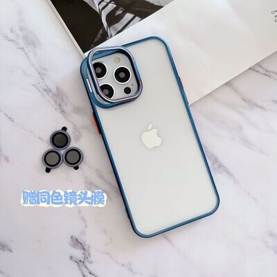 Transparent, Protective With Lens Bracket Anti-fall iPhone Case