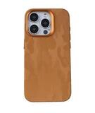 Camouflage Magnetic Leather Cover Case For iPhone, Color: Yellow, Model: iPhon15ProMax