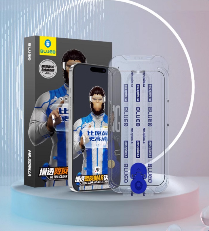Blueo Screen Protector Ultra-Clear AR Anti-reflective Tempered Dust proof