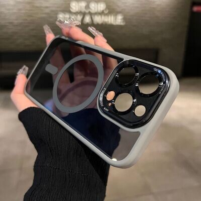 Skin-sensitive Magnetic Metal Lens Protective iPhone Case