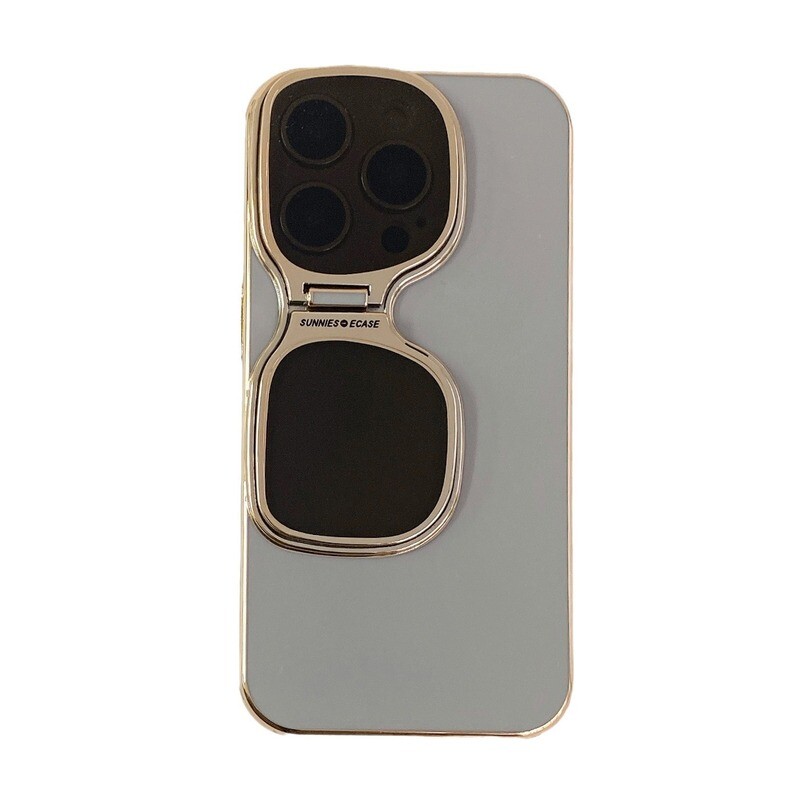 High-end Electroplating Sunglasses Holder iPhone Case