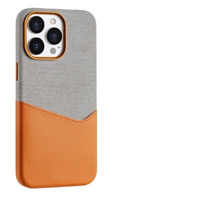 New Leather Magnetic Suction Dual Color Combination All-inclusive Protective iPhone Case