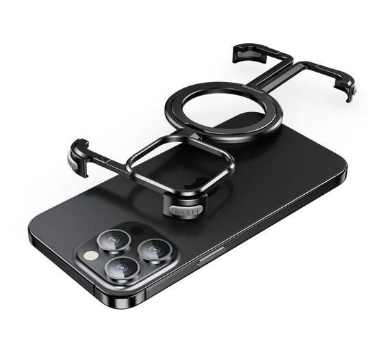 Titanium Air Magsafe iPhone Case, Color: Black, Model: Iphone15pro max