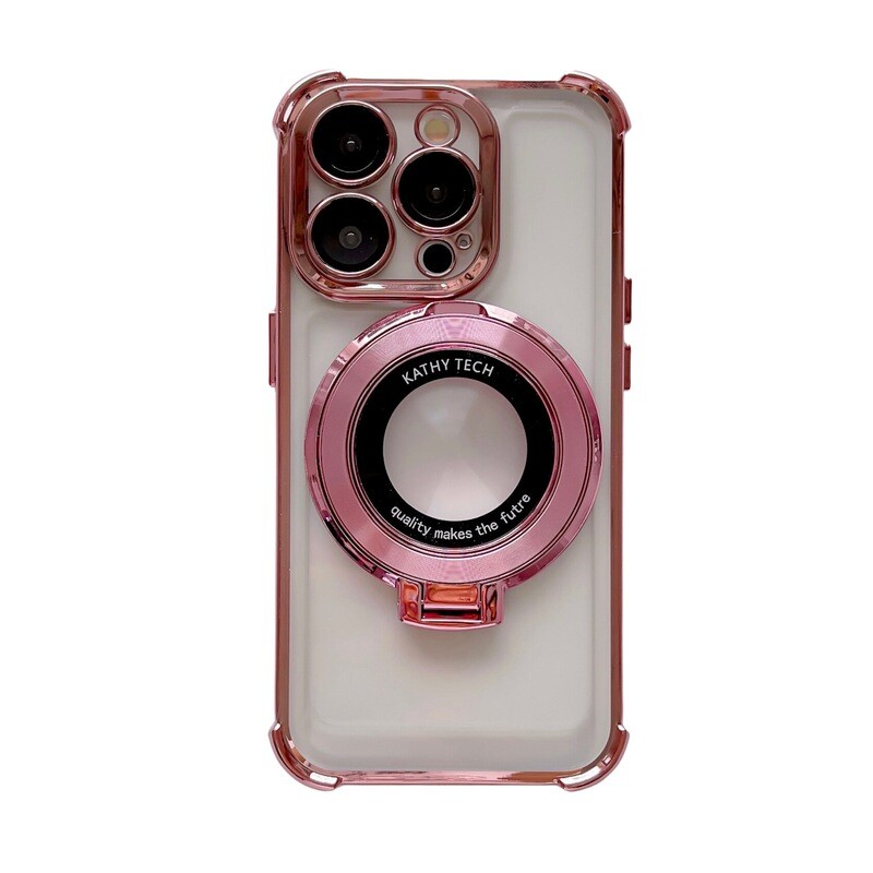 Transparent Anti-fall Four-corner Airbag Bracket Magnetic iPhone Case