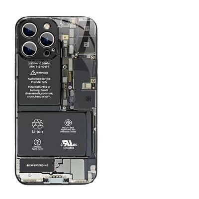Creative Circuit Board Texture Glass Phone Case