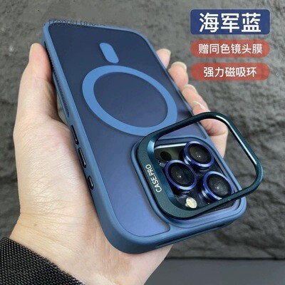 New Lens Cover Bracket Magnetic iPhone Case