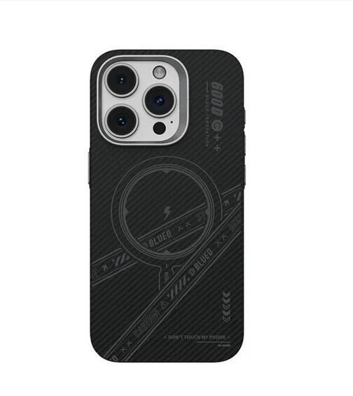 Blueo Magnetic Black Wireless Charging Anti-drop iPhone Case