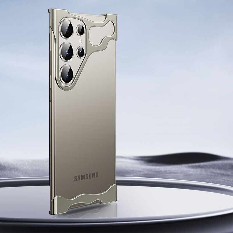 Special-shaped Metal Corner Pad Anti-fall Frameless Samsung Case