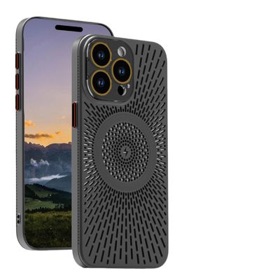 Breathable Heat Dissipation Mesh Magnetic Charging Skin Feeling iPhone Case