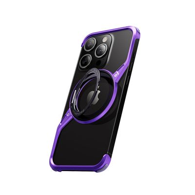 Rotating Magnetic Stand Metal iPhone Case