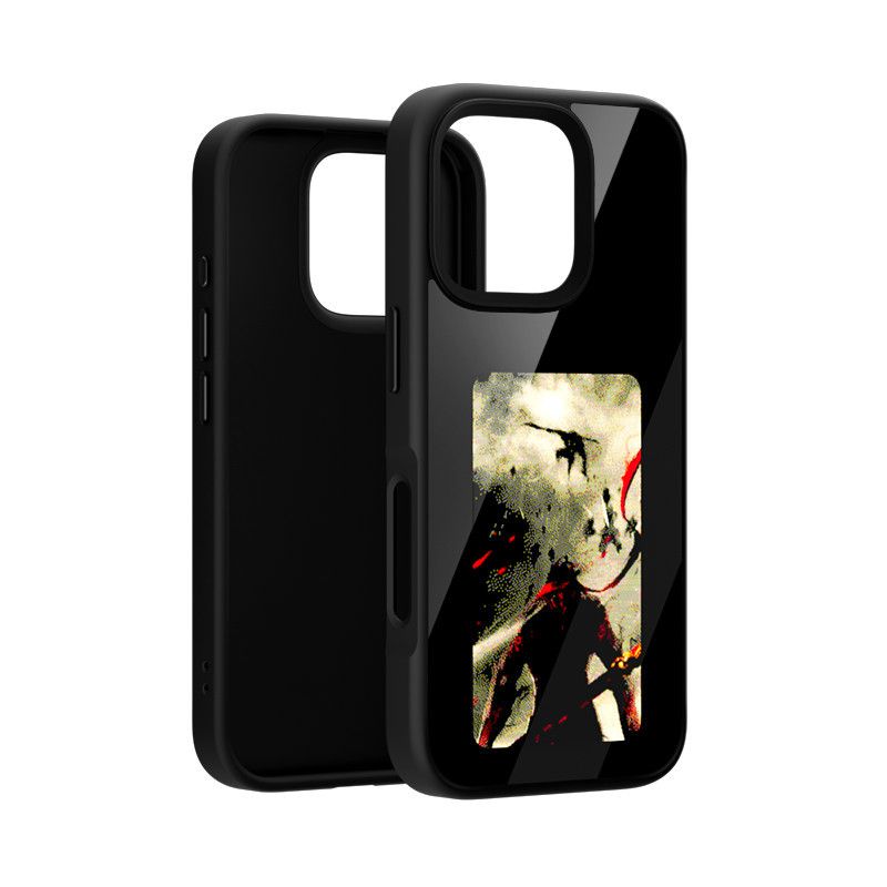 Ink Screen iPhone Case 16 Series, Color: Official black, Applicable models: Iphone16