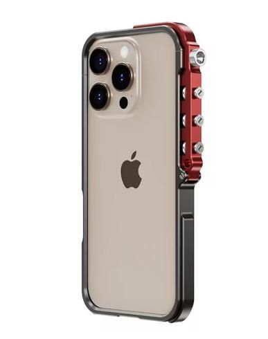 Luxury Aluminum Alloy Armor Frame Phone Case, Color: Black, Models: Apple 16promax