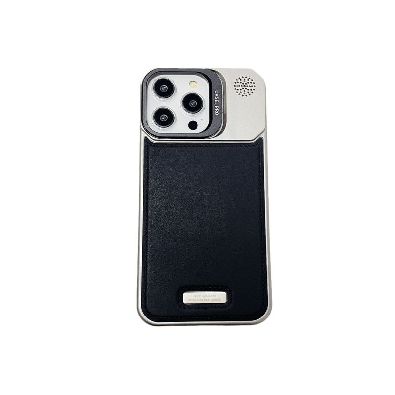 Borderless Leather Magnetic With Bracket iPhone Case