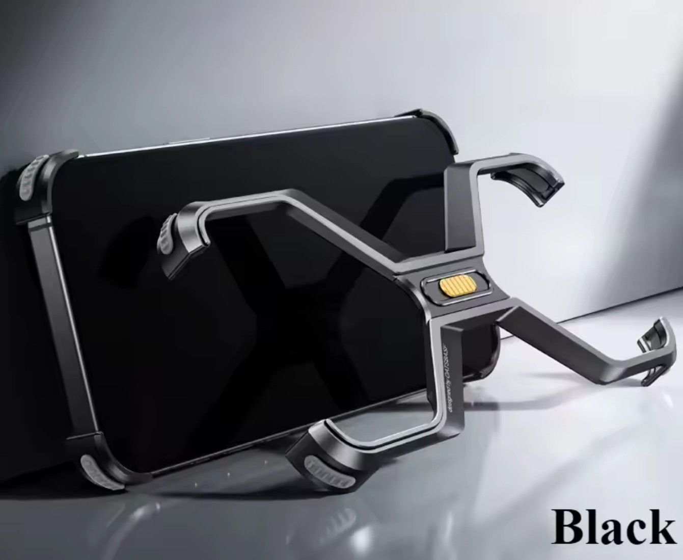 The New X shaped iPhone Case, Color: Black, Model: iPhone16promax