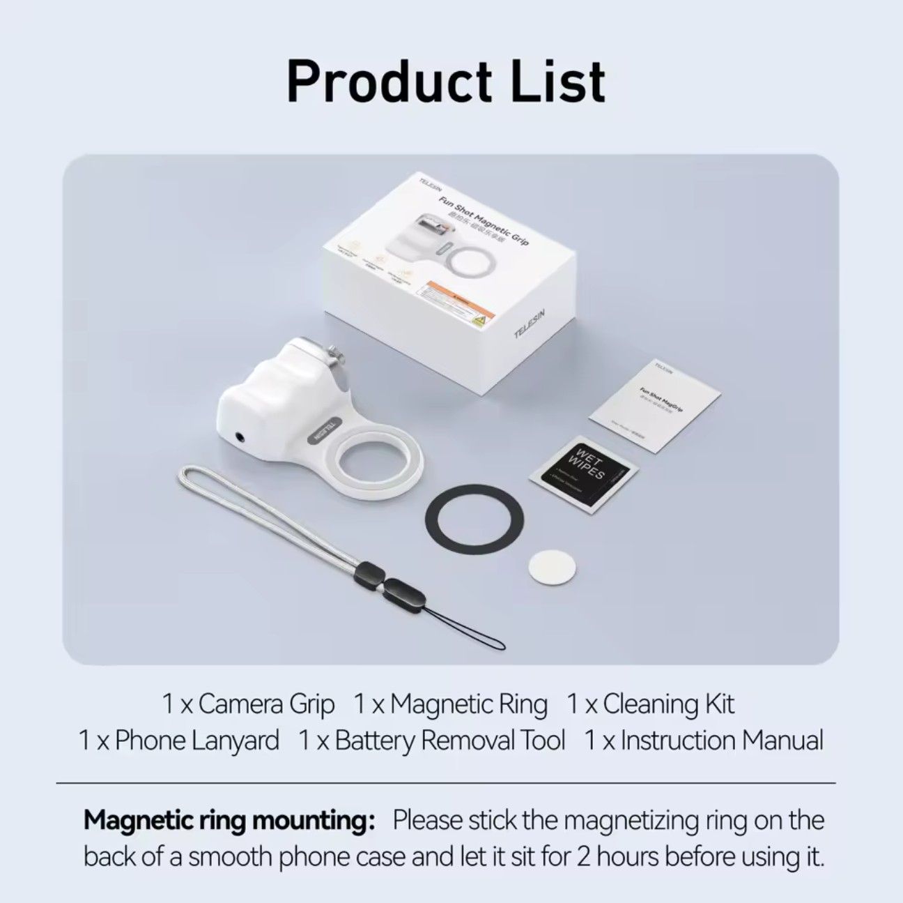 Magsafe Magnetic Auction Camera Bluetooth Remote Control Mobile Phone Camera Handle Zoom Vlog Artifact, Color: magsafe auxiliary camera