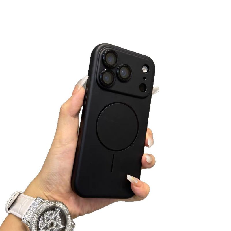 Soft Silicone Magnetic Comes With Lens Film For iPhone 17