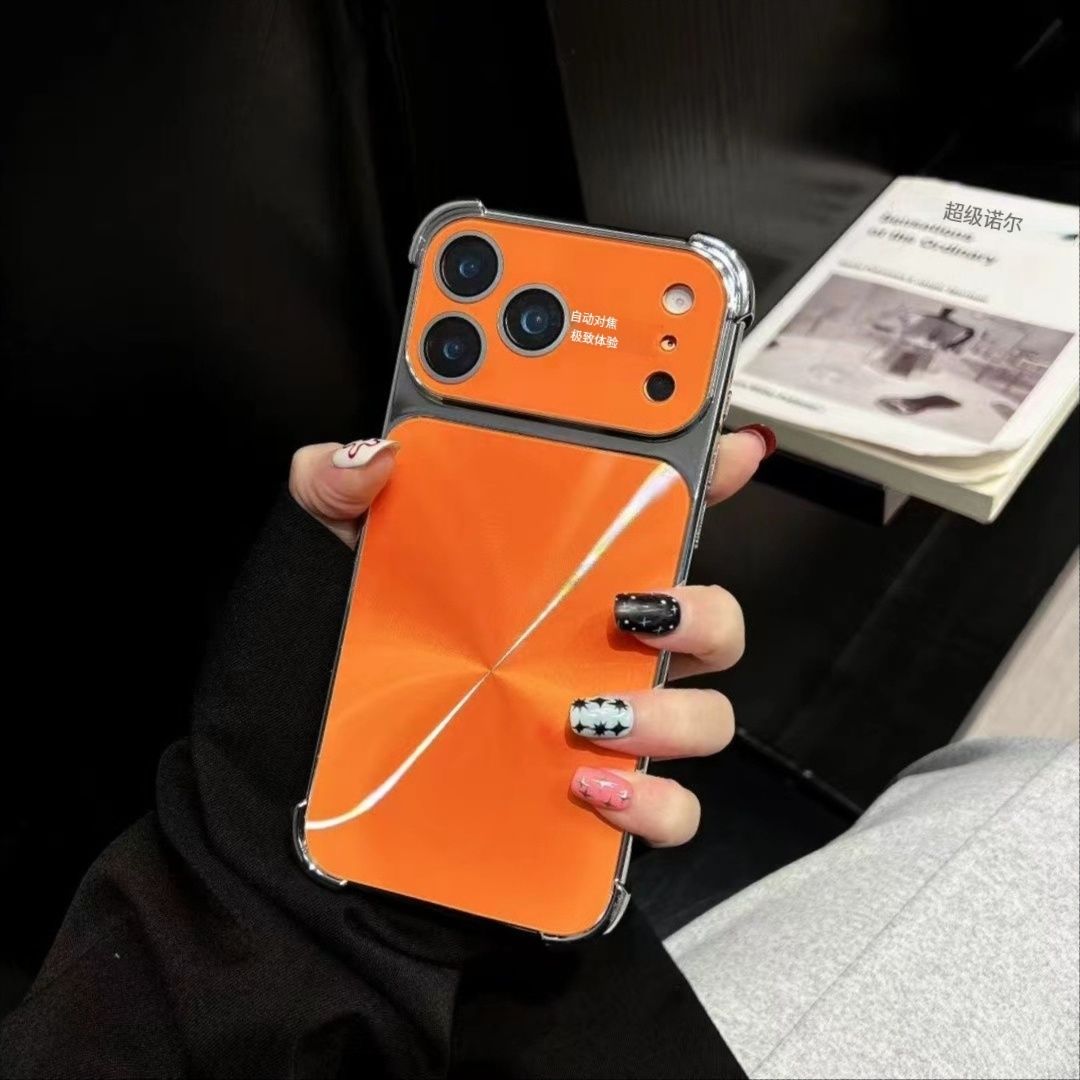 Aurora CD Pattern iPhone17ProMax Case, Models: iPhone 17 Pro Max, Color: Orange