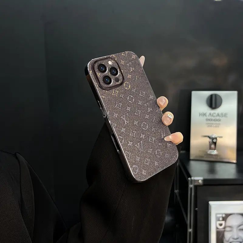 Luxury Glitter Powder iPhone Case, Color: Titanium gray, Model: iPhone 17 Pro Max