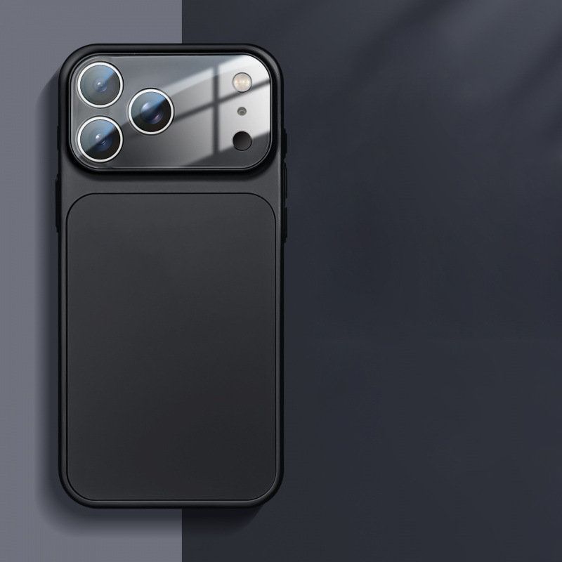 iPhone17 Mobile Phone Case, Color: [Graphite Black]With Lens Film, Models: iPhone 17 Pro Max