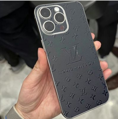 Embossed Plain Leather Full Back Film.