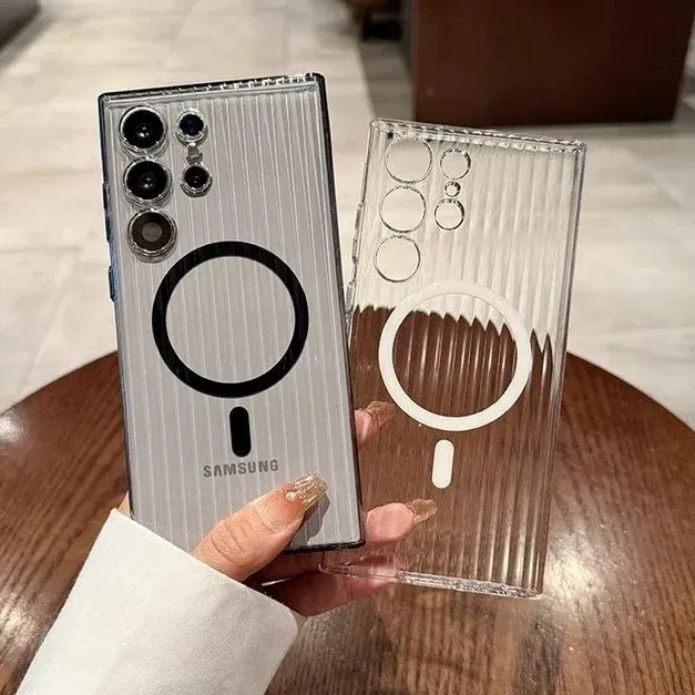 Slim Corrugated Matte Clear Case For Samsung