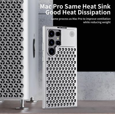 Aluminum alloy Heat Dissipation Phone Case For Samsung Galaxy Breathable Perfume Phone Cover
