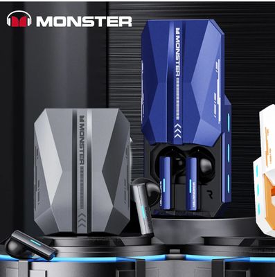 Monster XKT11 Gamer Earphone Bluetooth 5.2 Ture Wireless Earbuds Low Latency Noise Reduction Headphones Gaming Headset built-in  Mic