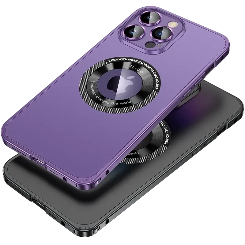 Aviation Aluminum Alloy Matte Frame Designed with a Snap Buckle and Camera Film iPhone Case